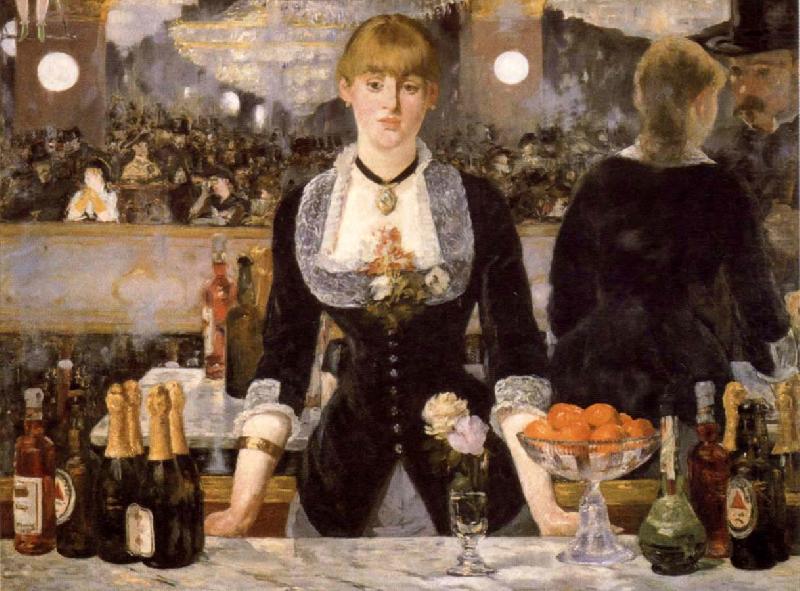 Edouard Manet A Ba4 at the Folies-Bergere china oil painting image